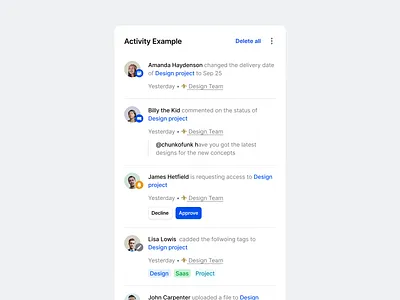 Stratis UI - Activity alert app cards clean design details interface message minimal notification panel product side sidebar summary ui ui design ux ux design web