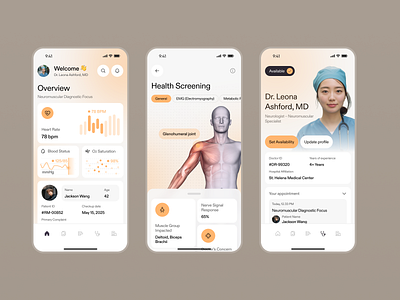 Health App – Doctors, Care & Appointments 3d health app app design doctors health health tracker medical mobile mobile design mobile ui mobile ux ui ux