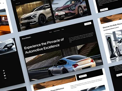Electric car Landing page concept automotive cars design electric cars ev interface landing page product design ui uidesign uiux uiuxdesign ux web webdesign website