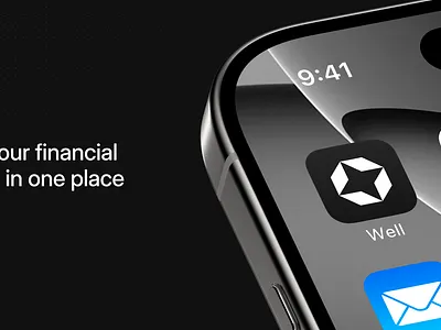 Well Rebranding graphic design monochromic particles rebranding ui