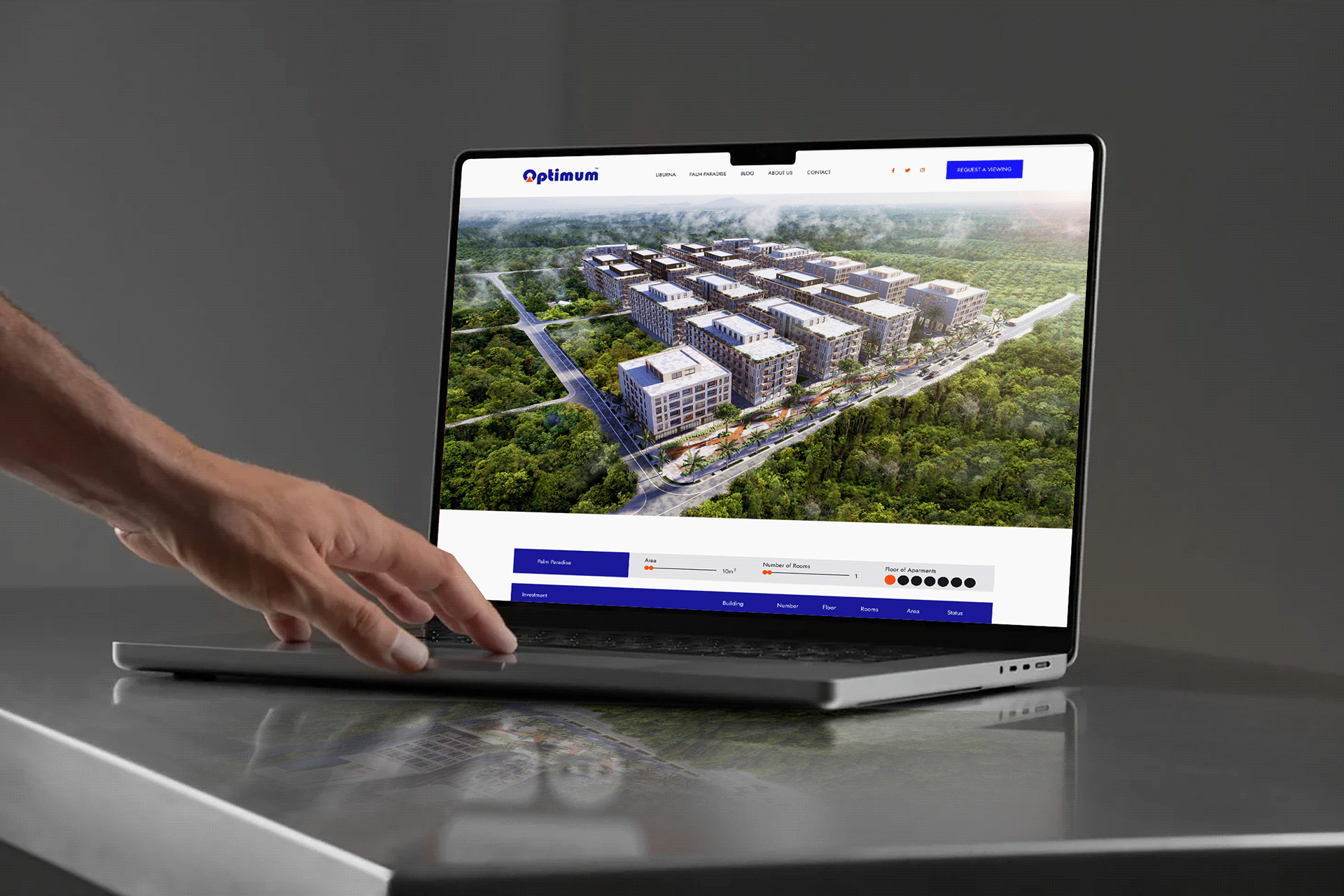 Optimum Property design figma graphic design prototype ui ux webdesign