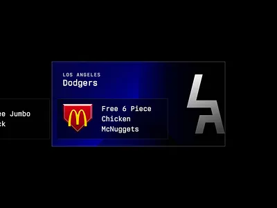 2026 Home Plate Deals Card UI Work-in-Progress 2026 baseball brand card deal dodgers food free gradient illustration los angeles mcdonalds mlb sports team ui ux work in progress