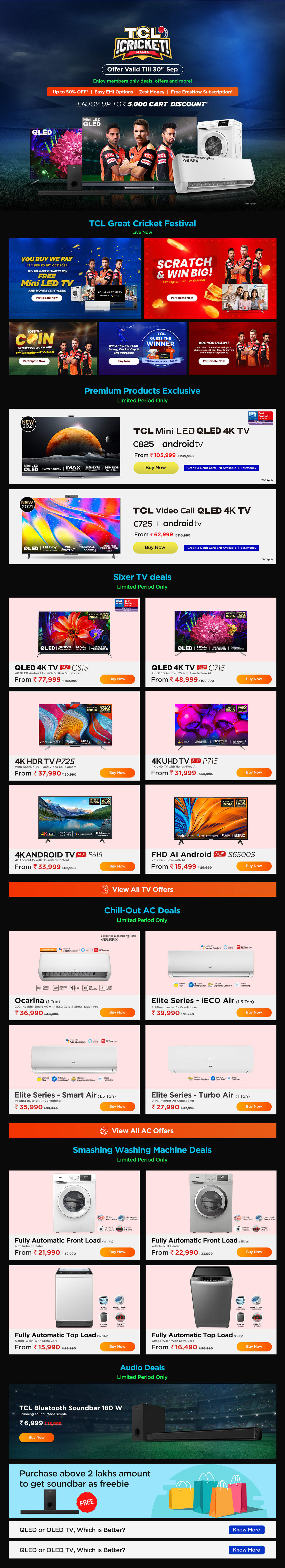 TCL - Landing Page branding design graphic design illustration landing page promotion