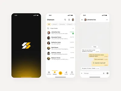 SightSense Mobile Application - Chatroom applications branding chat chat design chatbot chatroom construction management dashboard data analytics design list design logo management mobile app design mobile design splash screen typography ui ui design ux