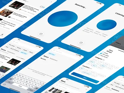 Accessible News - UI Home Page app design ui