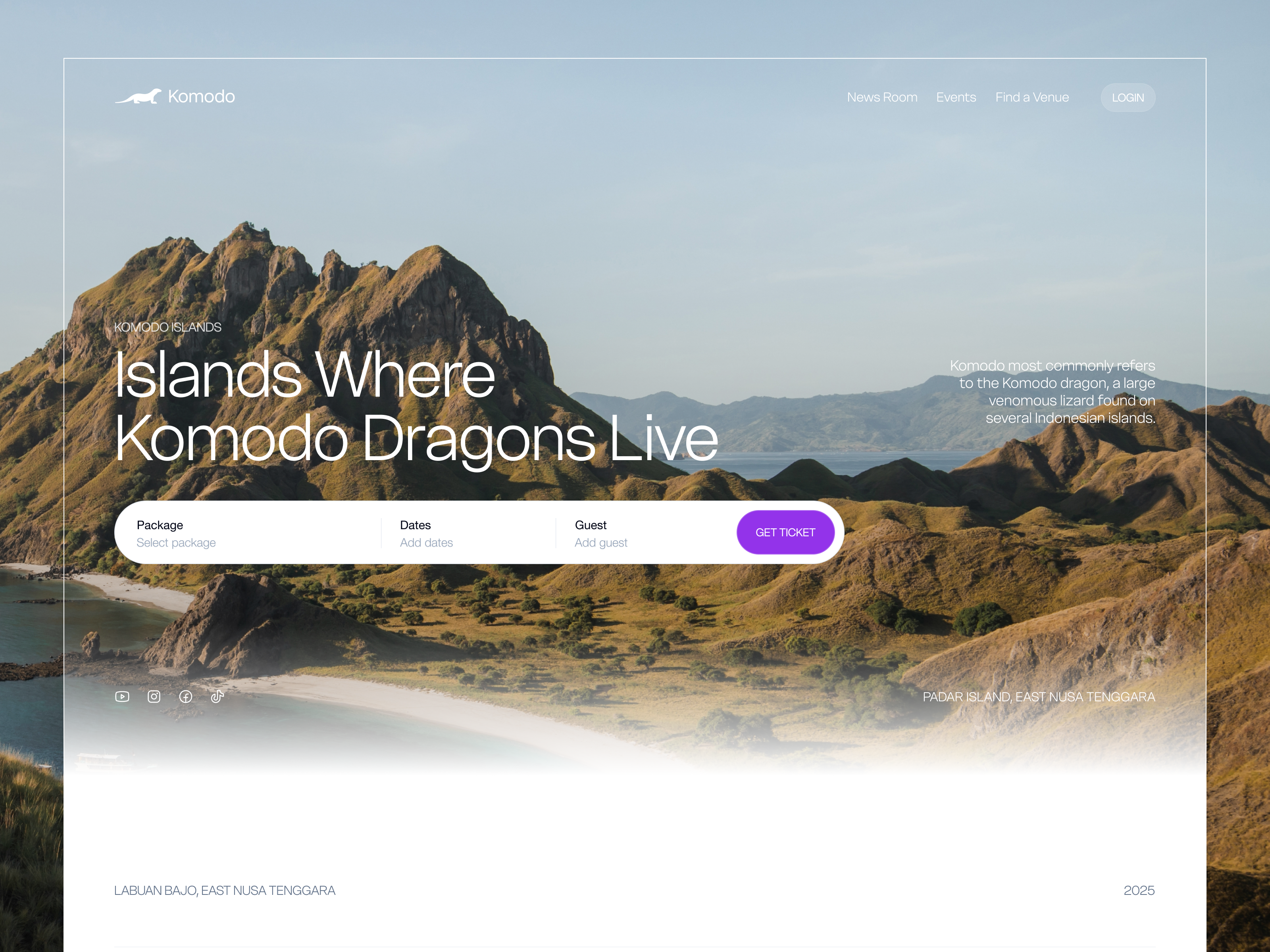 Nature-Inspired Website Concept for Labuan Bajo design fariz island komodo island labuan bajo landing landing page landingpage natureinspired tourism tourism website travelagency travelwebsite web web design website wonderful indonesia