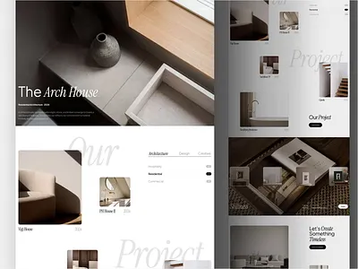 Norm Architect’s Website Animation animation architects design header home decor interior landing page property ui uidesign uiux uxdesign web design website
