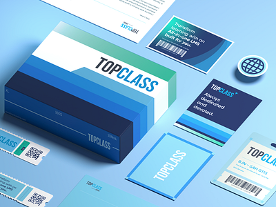 Branding Kit TopClass abstract brand identity brand style guide branding branding kit design graphic design illustration illustrator logo minimal modern stationery