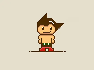 astro boy pixel art astro boy pixel art