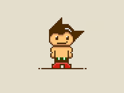 astro boy pixel art astro boy pixel art