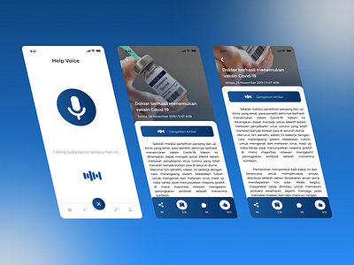 Care News Voice News Article graphic design ui