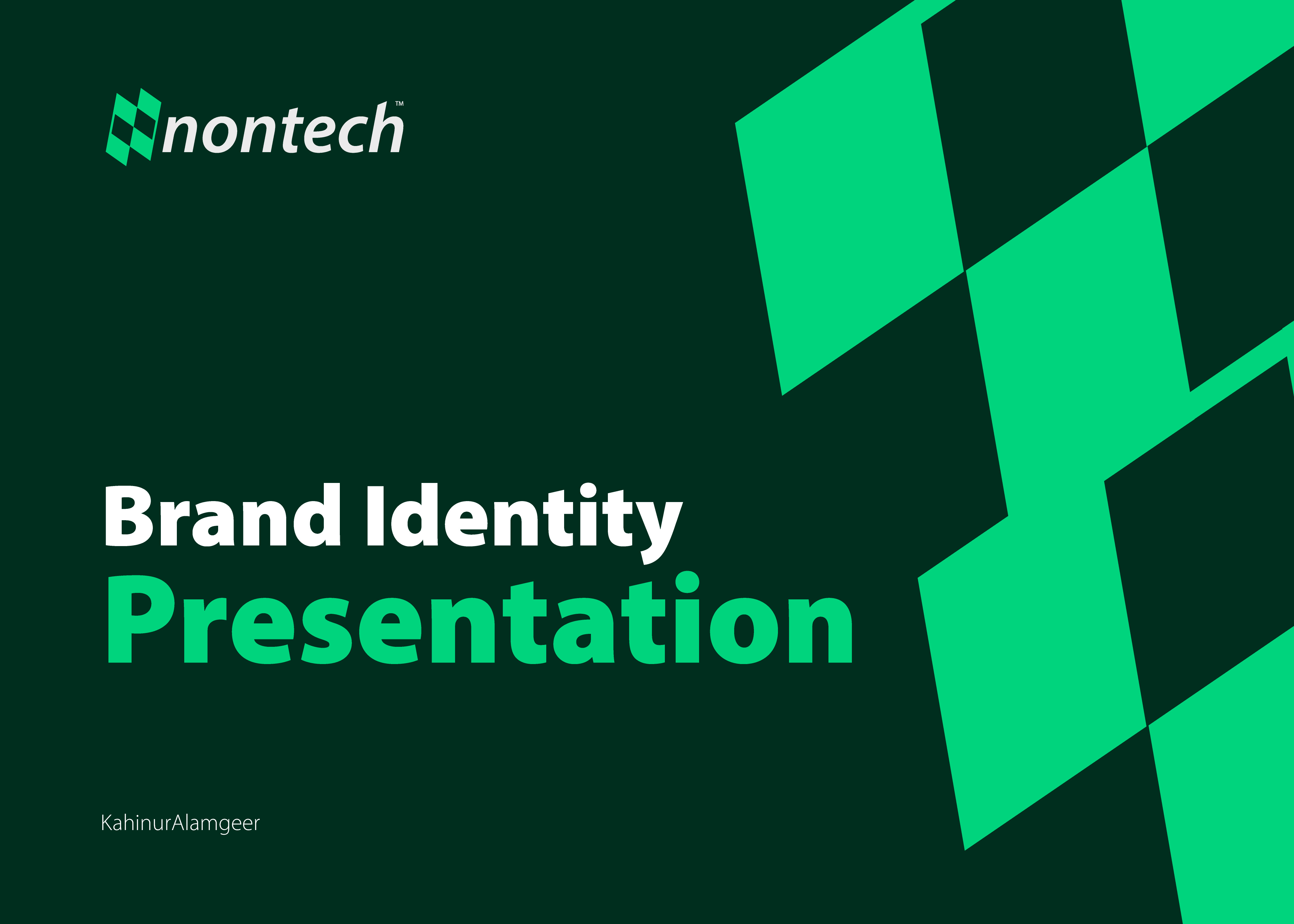 Nontech Brand Identity Design visual identity