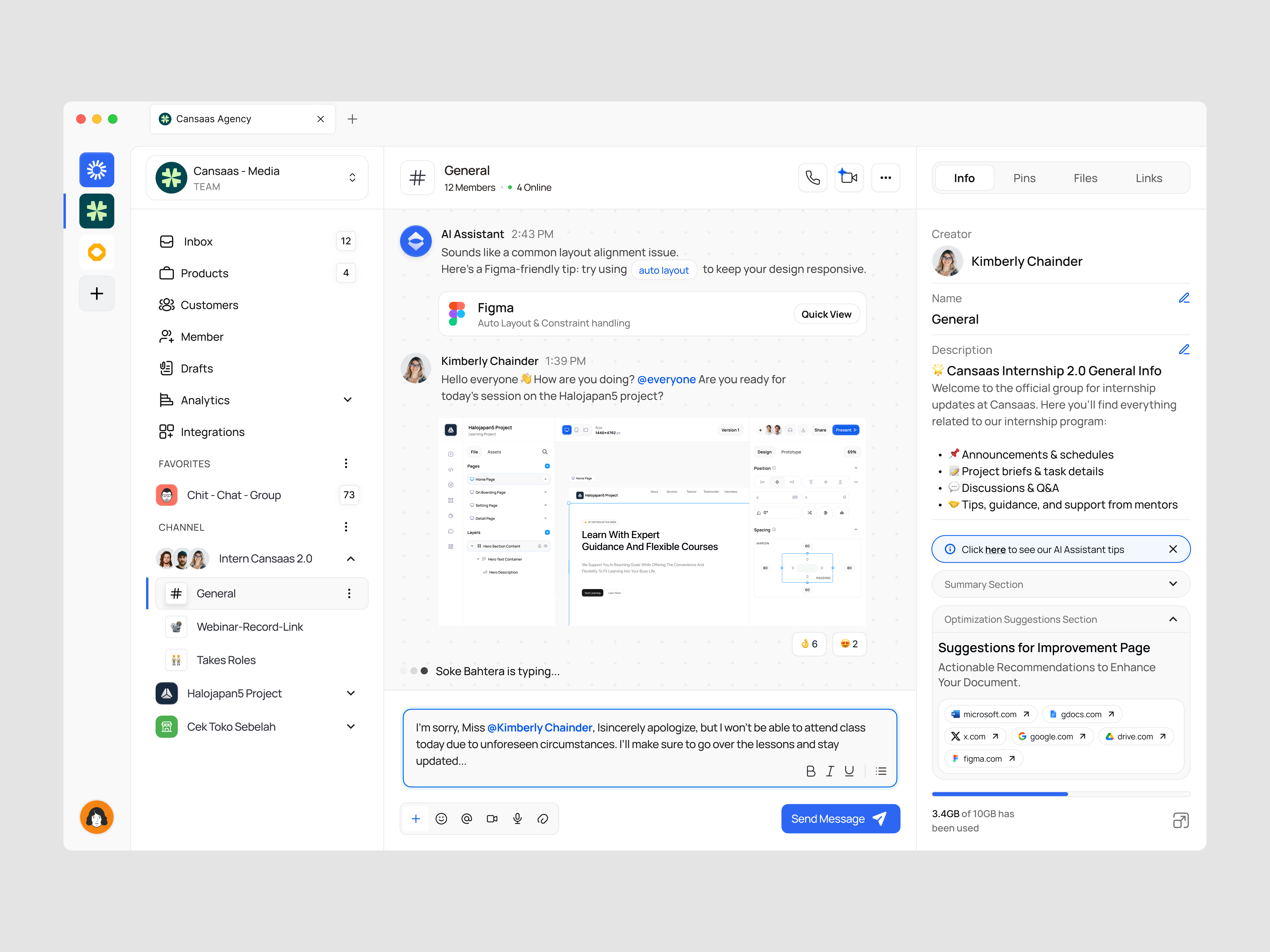 Team Communication Dashboards cansaas clean collaboration communication dashboard design digital workspace interface minimalist product design saas team team communication team communication dashboard team contact management ui ux