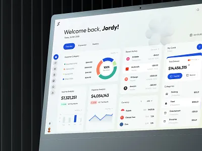Finax - Finance & Banking Dashboard analytics banking dashboard finance fintech modern money