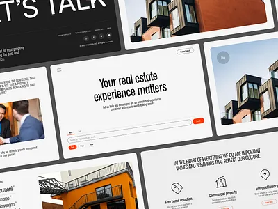 Profosa - Real Estate Landing Page agent architecture b2c building business home house interior landing page minimalist mockup properties property real estate realestate ui ux villa web design website