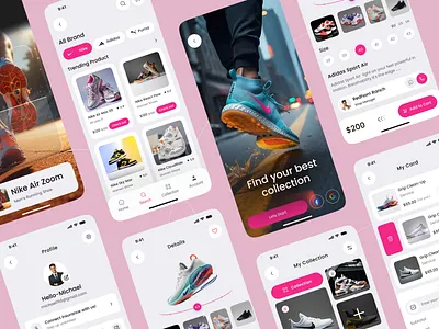 E-Commerce Mobile App app design app interface ecommerce ecommerce app fashion app fashion brand fashion store app ios android app mobile app design mobile interface mobile store modern app ui modern ui online shop shoe mobile app shop ui user experience user interface ux