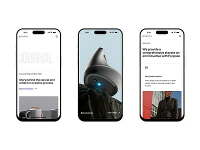 Rowena - Professional Service Website Template application branding design flat graphic design illustration interface logo ui vector
