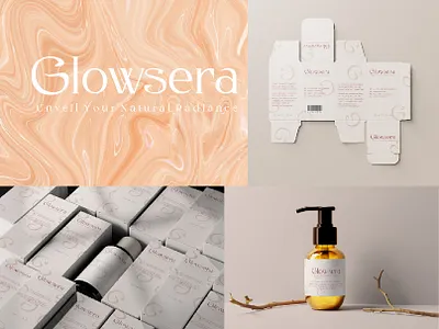 GLOWSERA | Skincare Brand Identity beauty beauty brand brand identity brand identity design branding cosmetics design graphic design logo packaging design product design skin care logo skincare branding