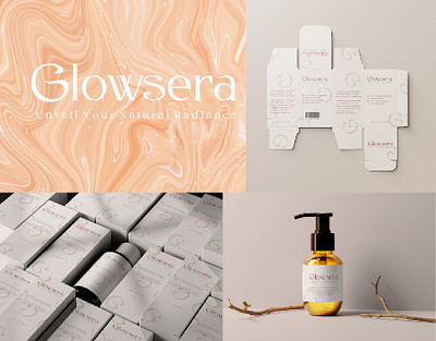 GLOWSERA | Skincare Brand Identity beauty beauty brand brand identity brand identity design branding cosmetics design graphic design logo packaging design product design skin care logo skincare branding