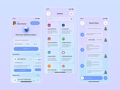 AI Mobile App ai ai app ai art app ai assistant ai chatbot ai education ai image app ai marketing ai mobile app ai mobile design ai photoeditor ai speech app chatbot design mobile app product design smart assistant app web design