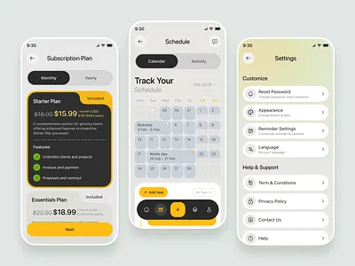Productivity App UI Design app design gamification ios app landing subscription page mobile app mobile app design pricing pricingpage productivity app project management subscription plan subscription plans tarrifs page task list task management task management app task manager to do app design to do list ui design