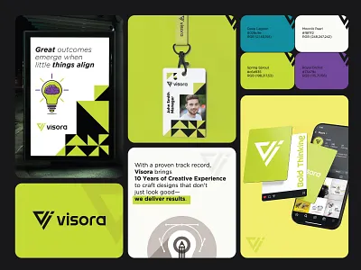 Visora - logo design / Brand identity / Brand Guideline agency logo design brand identity brand sign branding branding design creative agency logo creative studio dribbble graphic design jabel logo logo branding logo design logofolio print design studio logo design