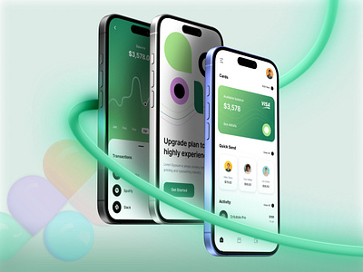 Finance Mobile App app appdesign figma figmadesign financeapp interfacedesign mobileappdesign productdesign ui uiux uiuxdesign