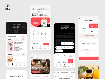 Maczfit - Diet Management App app app design calendar calories clean design diet app fitness food app healthy lifestyle management meals menu mobile mobile app nutrition app product design progress ui ux