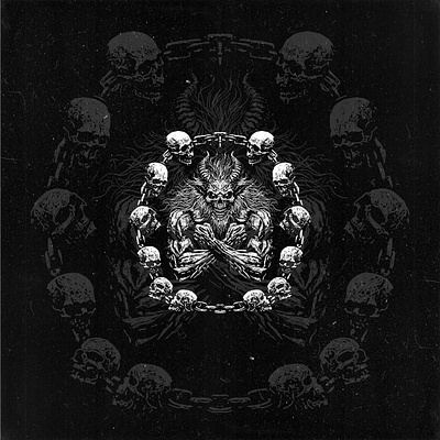 King of the Netherworld black darkart devil evil fantasy illustration king symbol