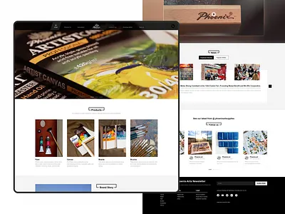 Art Supplies Web Design ui ui design web web design