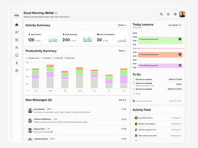 Golf Training Management App analytics app application dashboard gold managment golf golf training golf training dashboard graphic design management app product design saas saas dashboard ui ux website