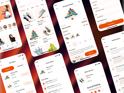 Fashion E-Commerce Mobile App Design e commerce e commerce mobile app fashion app design fashion ecommerce fashion store minimal app design mobile app design online shopping app order tracking product details page shopping app uiux design