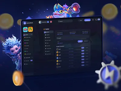 Online Casino Wallet Page UI bet betting betting online casino casino game casino setting casino ui casino wallet casino web casino website gambling game betting game interface igaming online casino spins sport betting wallet web design