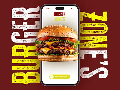 Burger Zone’s | Juicy Burger Motion Design (Updated) animation branding design graphic design motion graphics