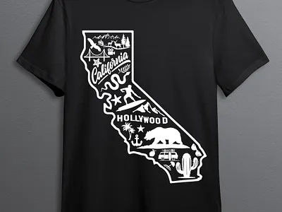 California Tshirt california california state usa