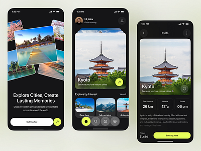 Travel App UI Design for City Discovery & Booking 2025 design app design booking booking app city guide discover app explore app mobile mobile app tourism app travel travel app travel design travel ui trip planner ui design wanderlust