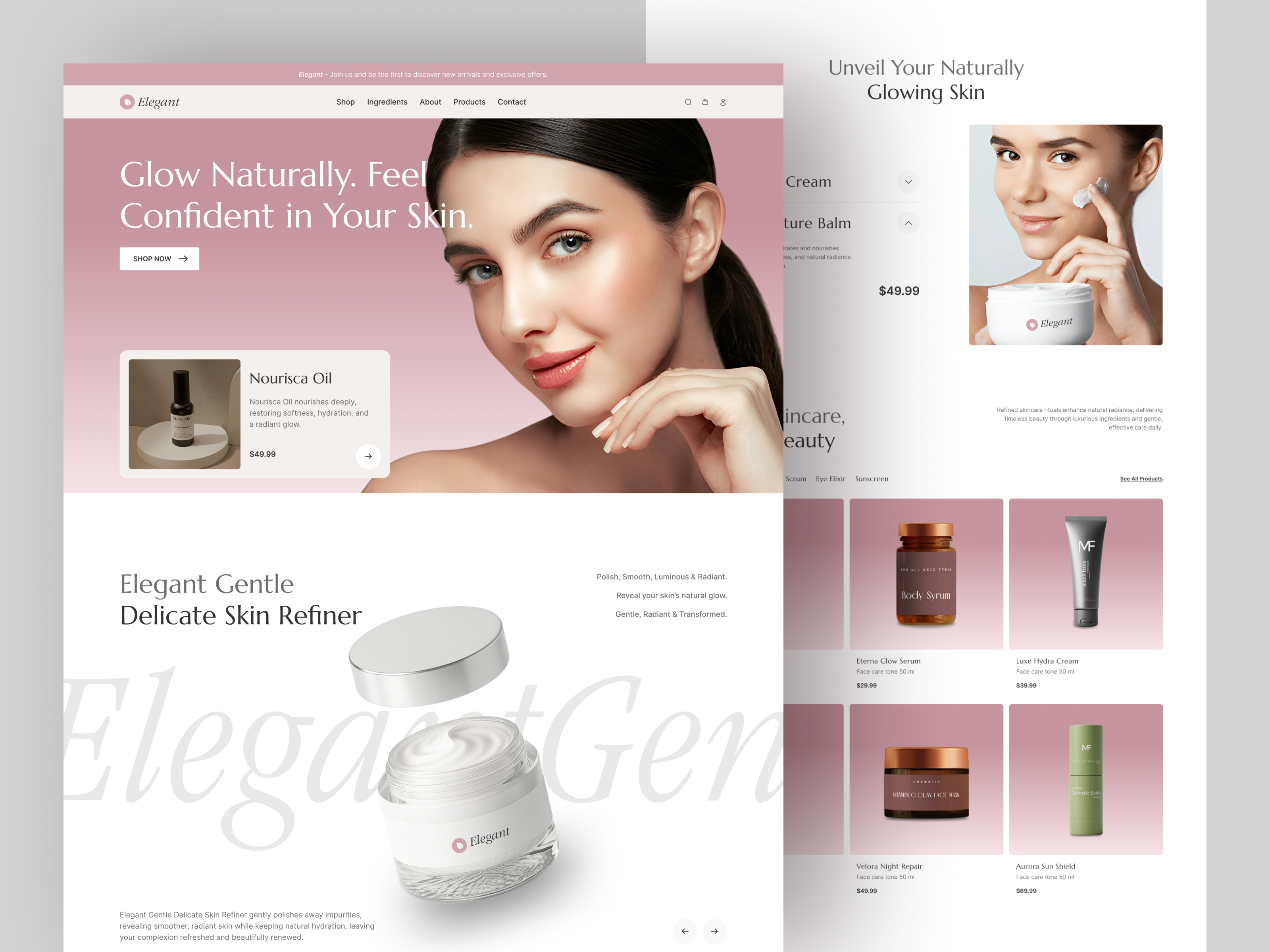 Example of Skincare & Cosmetics Ecommerce Website