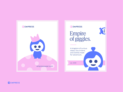Empress Social Poster Design 02 branding card character clean communication design crown empress facebook illustration instagram linkedin logo logodesign logodesigner mark mascot poster social media design symbol