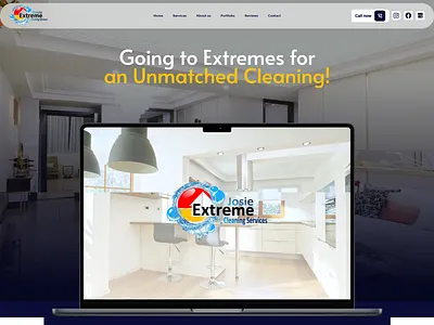 A Clean & Modern Website for a Professional Cleaning Service branding design graphic design illustration landingpage logo vector webdesign webxpart