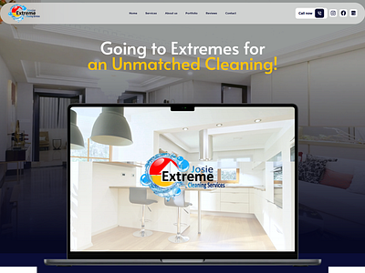 A Clean & Modern Website for a Professional Cleaning Service branding design graphic design illustration landingpage logo vector webdesign webxpart