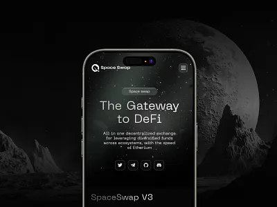 DeFi Landing Page Mobile crypto crypto landingpage defi landing page design mobile swap ui wallet web web design
