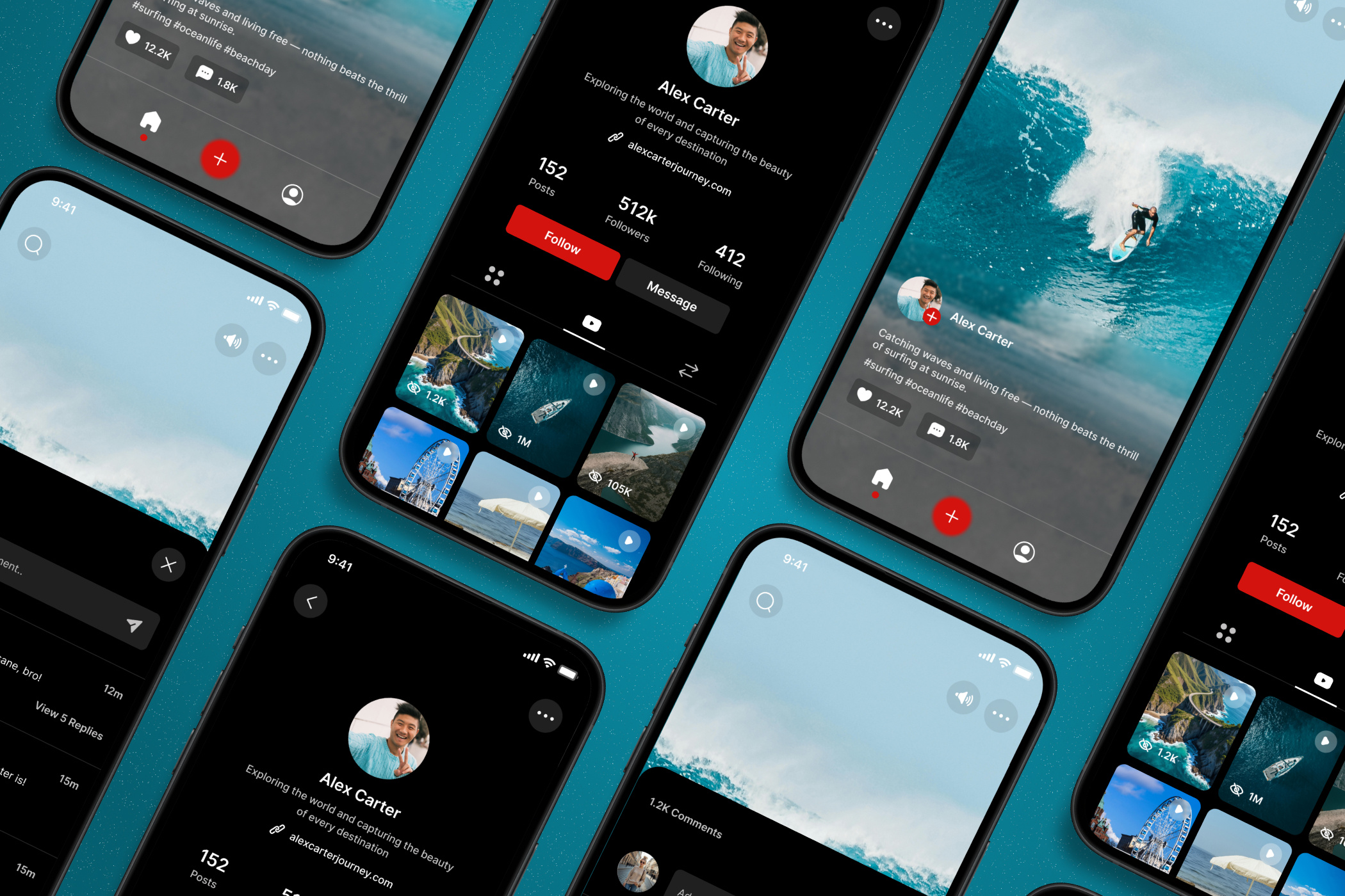 Social Share - Mobile App UI Kit search