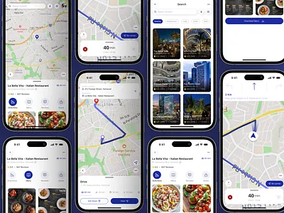 Maps & Navigation — Find, Route, and Go MOBILE APP and go app mobile find gmaps gmaps mobile maps maps and navigation maps app maps app mobile maps mobile maps navigation mobile maps navigation navigation app navigation app map navigation maps route maps smart maps smart maps app ui design