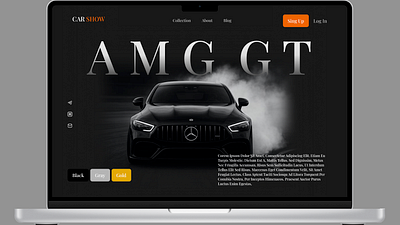 CAR SHOW – Elegant Car Sales Website Design graphic design ui