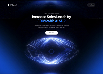 Ai Lead Generation Website 3D Animation 3d animation 3d art ai agents ai lead generation crypto lead generation hero hero image hero section icons landing landingpage lead generation web web design web3 lead generation website