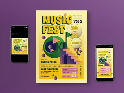 Yellow Psychedelic Music Event fest festival music psychedelic social media yellow