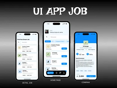UI APP JOB app job cotoh graphic design ui ui app job