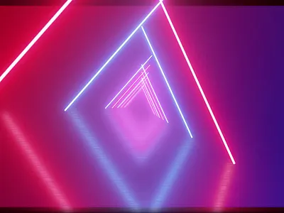 animation neon tunnel loop animation infinite looping tunnel motion graphics neon tunnel loop