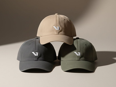 V Letter Logo – Cap Mockup basecap mockup branding cap mockup letter v logo logo design logo mockup logo presentation logo showcase logo v minimal product mockup monogram nano banana v v logo v monogram