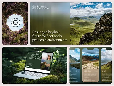 Talamh Foundation · Preservation Brand Identity branding graphic design logo minimal minimalism mobile modern typography ui web website